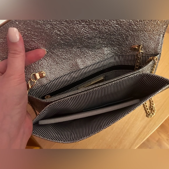 Silver Metallic Envelope Bag - Picture 3 of 3
